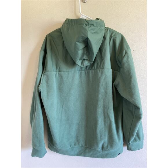 PUMA Green RadCal Polarfleece Half-Zip Hooded Sweatshirt Mens Medium 84978425 - Picture 6 of 15